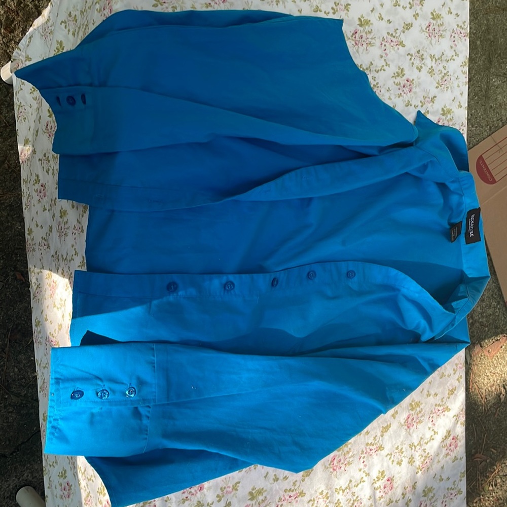 Turquoise button down